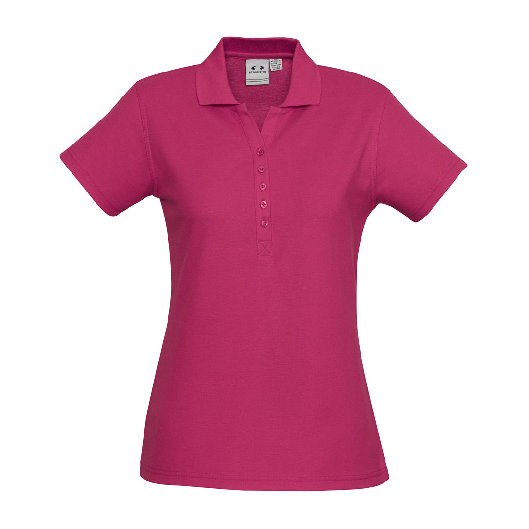 House of Uniforms The Crew Polo | Ladies Short Sleeve | Plus Biz Collection Fuchsia