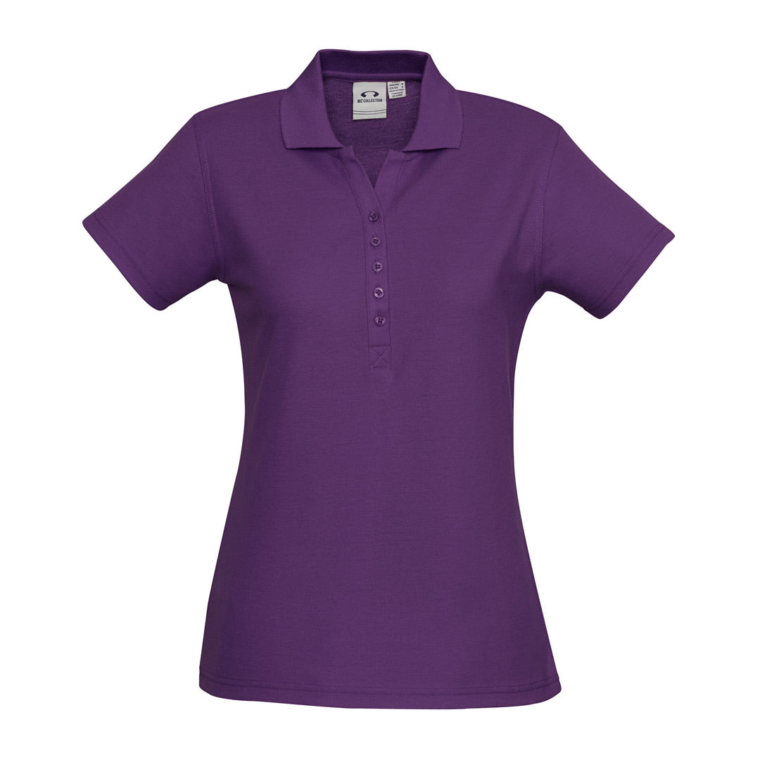 House of Uniforms The Crew Polo | Ladies Short Sleeve | Plus Biz Collection Purple