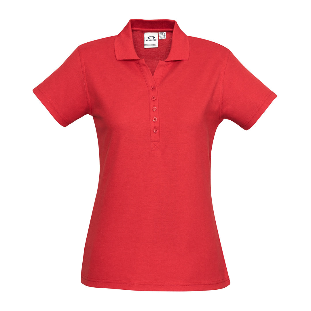 House of Uniforms The Crew Polo | Ladies | Short Sleeve Biz Collection Red