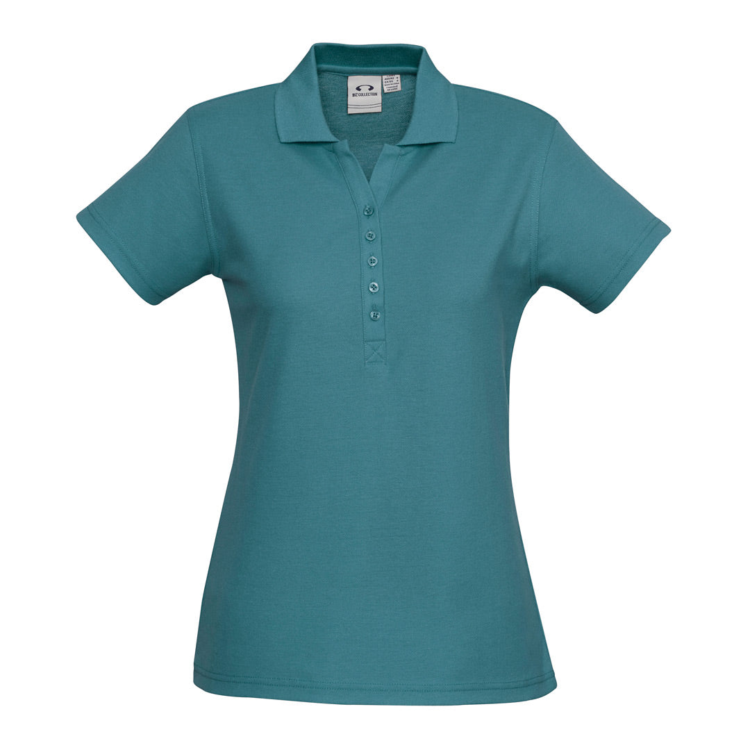 House of Uniforms The Crew Polo | Ladies Short Sleeve | Plus Biz Collection Teal