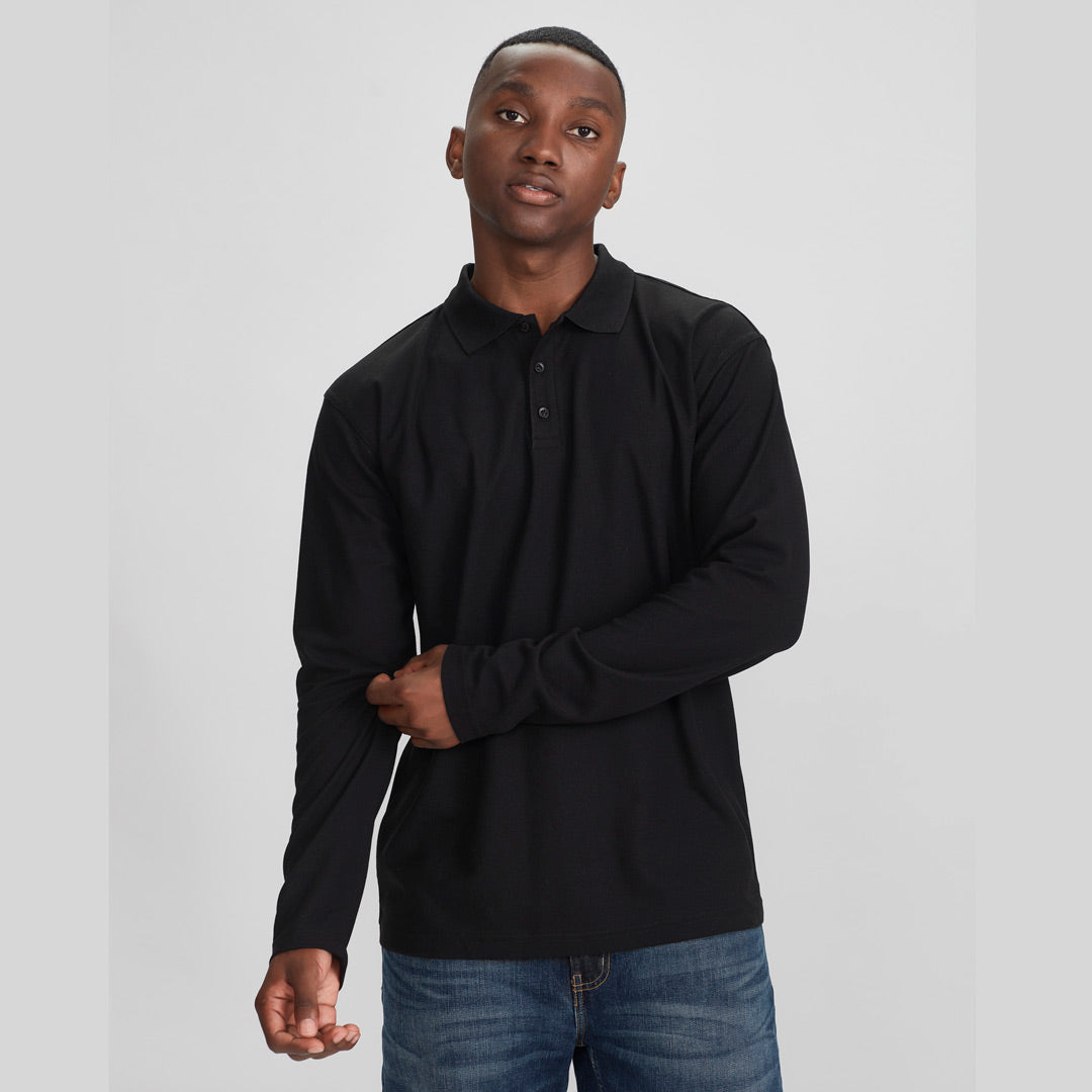 House of Uniforms The Crew Polo | Mens | Long Sleeve Biz Collection 