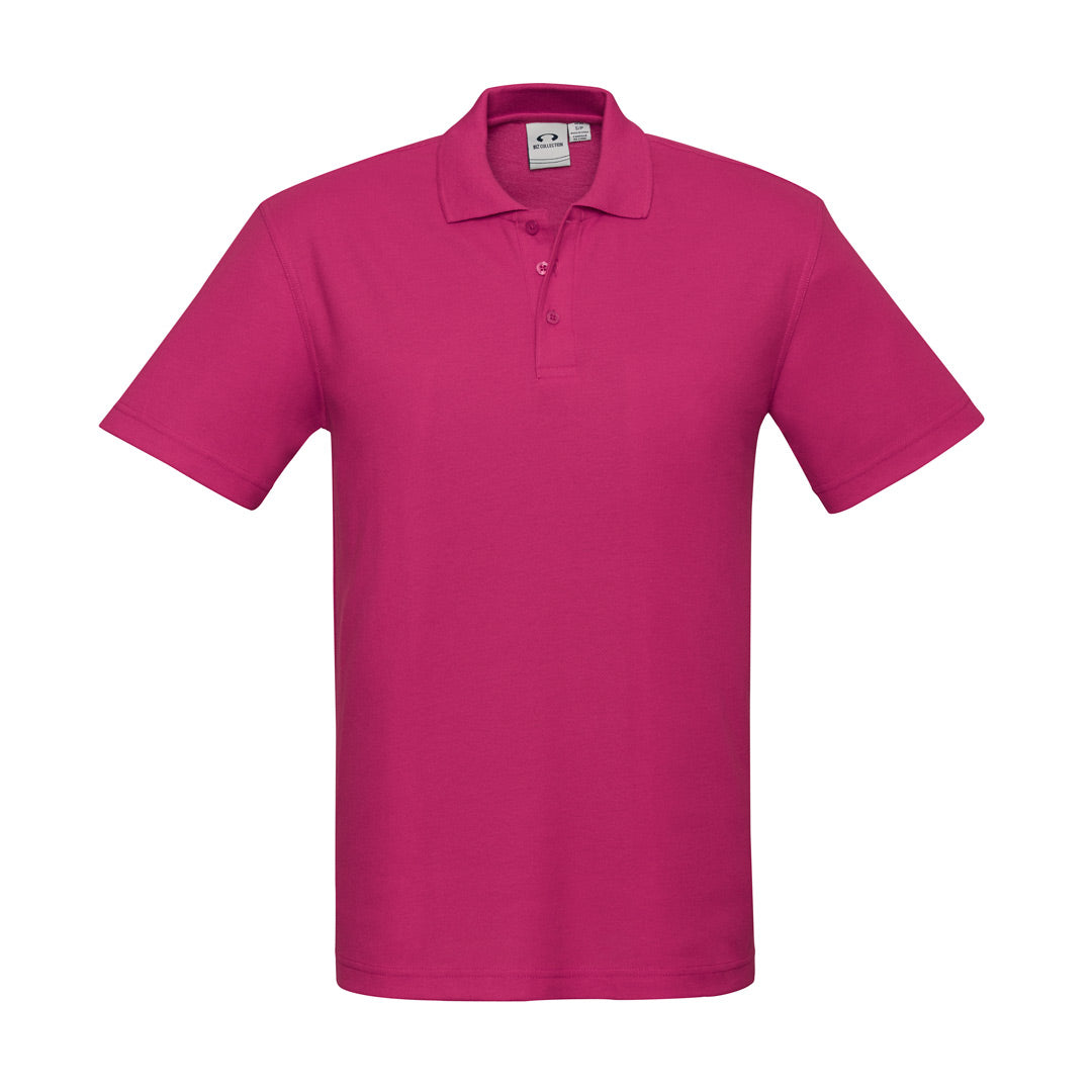 House of Uniforms The Crew Polo | Mens | Short Sleeve | Plus Biz Collection Fuchsia