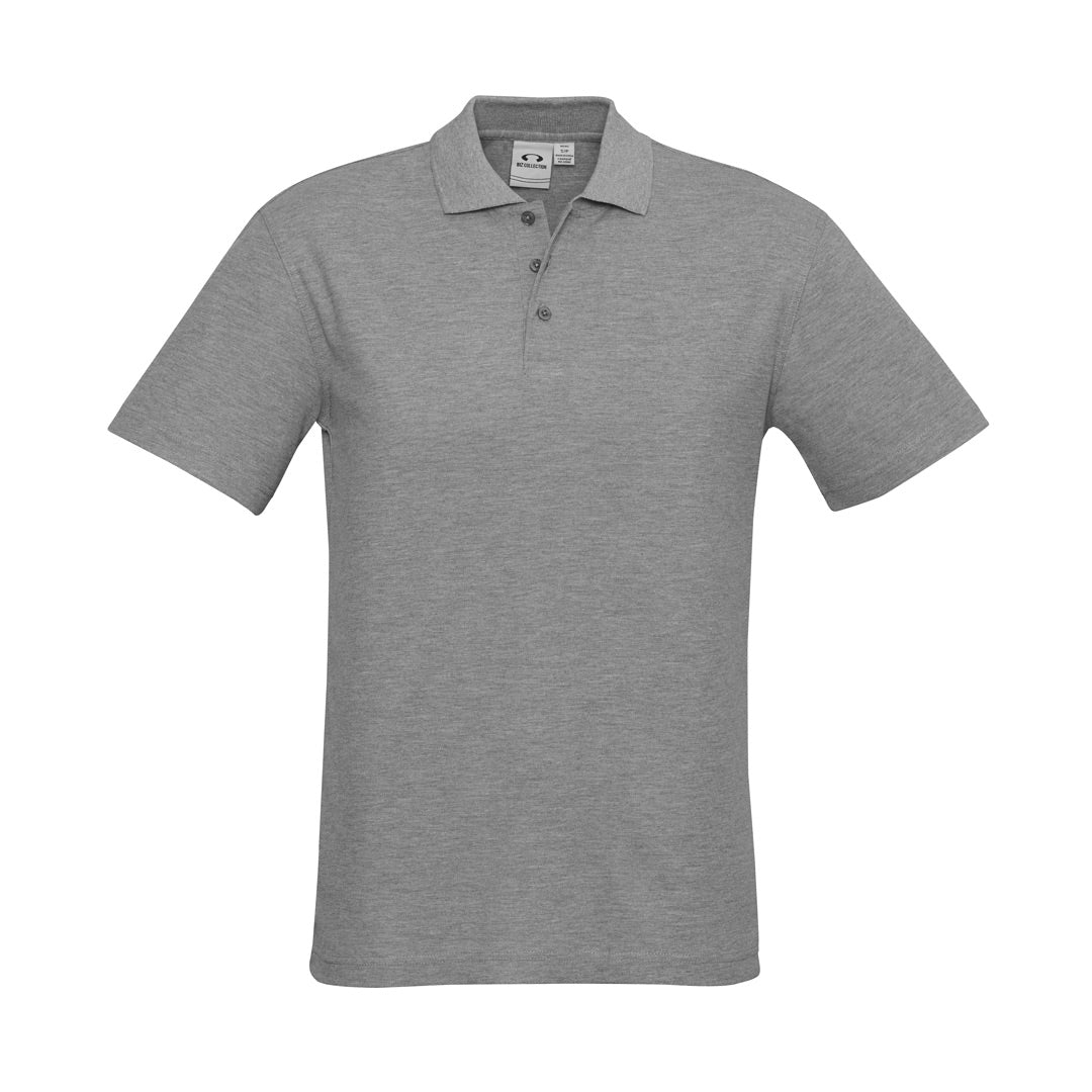 House of Uniforms The Crew Polo | Mens | Short Sleeve Biz Collection Grey Marle