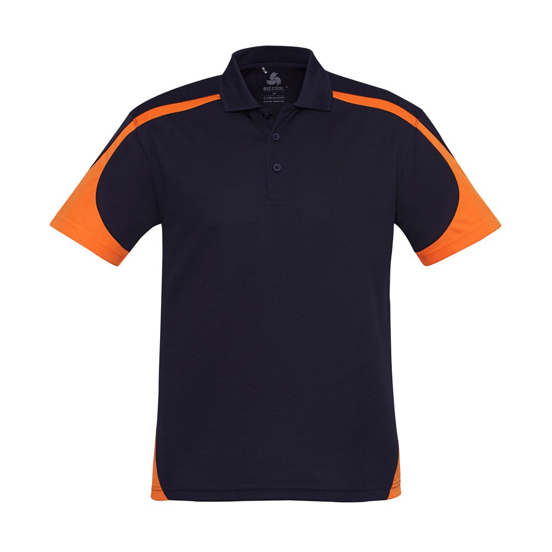 House of Uniforms The Talon Polo | Mens | Short Sleeve Biz Collection Navy/Orange