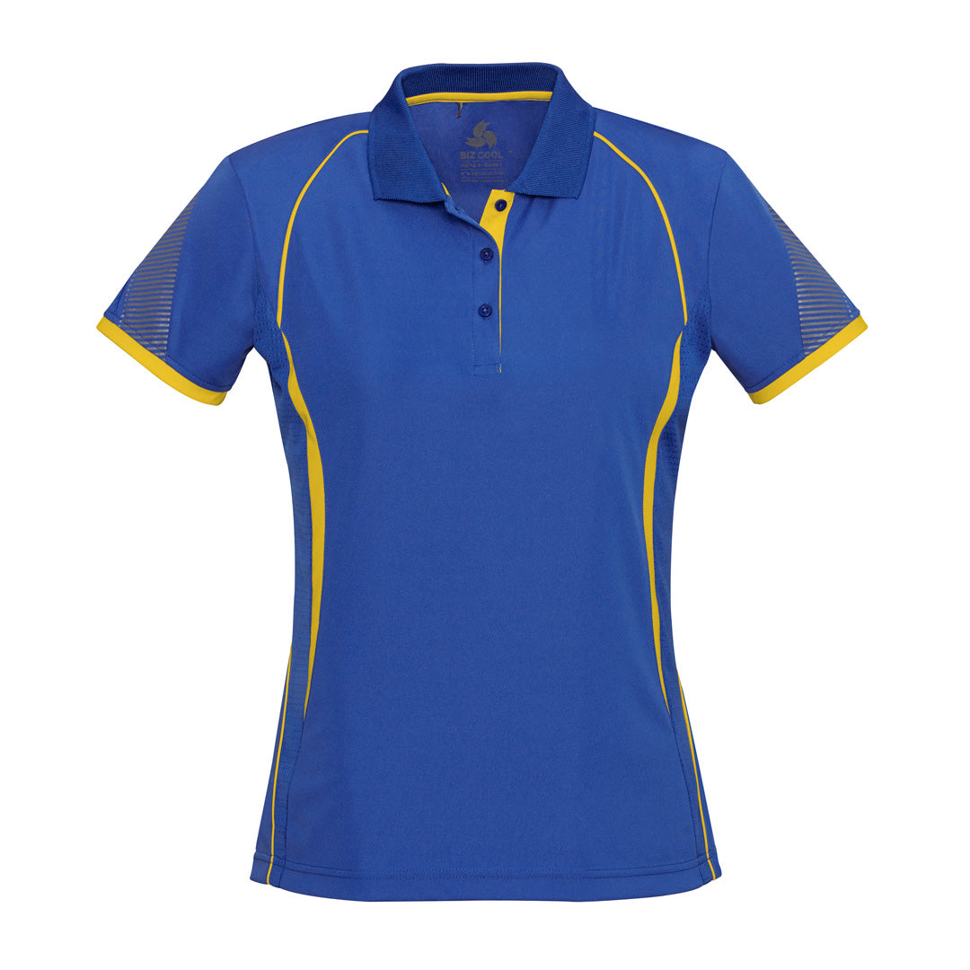 House of Uniforms The Razor Polo | Ladies | Short Sleeve Biz Collection Royal/Gold