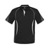 House of Uniforms The Razor Polo | Mens | Short Sleeve Biz Collection Black/White