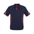 House of Uniforms The Razor Polo | Mens | Short Sleeve Biz Collection Navy/Red