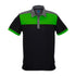 The Charger Polo | Mens | Short Sleeve | Black/Lime/Grey