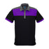 The Charger Polo | Mens | Short Sleeve | Black/Purple/Grey