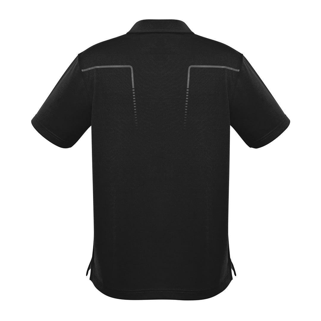 The Cyber Polo | Mens | Short Sleeve | Black/Silver