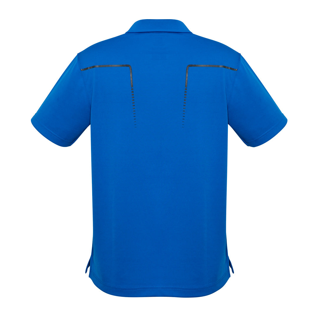 The Cyber Polo | Mens | Short Sleeve | Royal/Silver