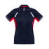 House of Uniforms The Renegade Polo | Ladies | Short Sleeve | Plus Biz Collection Navy/Red/Silver