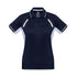 House of Uniforms The Renegade Polo | Ladies | Short Sleeve | Plus Biz Collection Navy/White/Silver