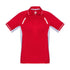 House of Uniforms The Renegade Polo | Mens | Short Sleeve Biz Collection Red/White/Silver