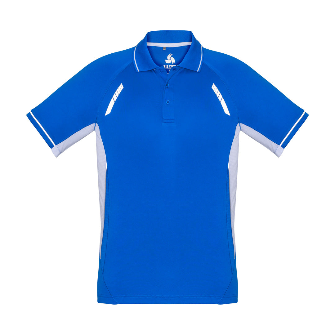 House of Uniforms The Renegade Polo | Mens | Short Sleeve Biz Collection Royal/White/Silver