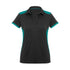 House of Uniforms The Rival Polo | Ladies | Short Sleeve Biz Collection Black/Teal