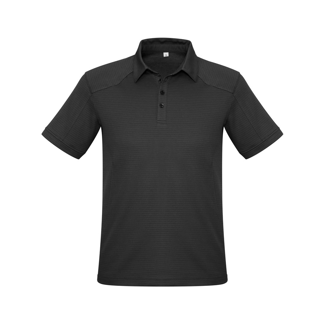 House of Uniforms The Profile Polo | Mens | Short Sleeve Biz Collection Black