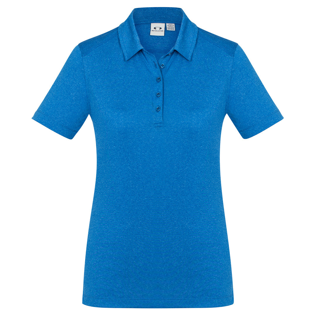 House of Uniforms The Aero Polo | Ladies | Short Sleeve Biz Collection Cyan Marle