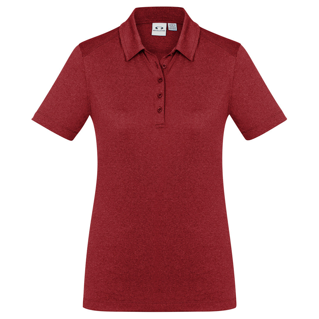 House of Uniforms The Aero Polo | Ladies | Short Sleeve Biz Collection Red Marle