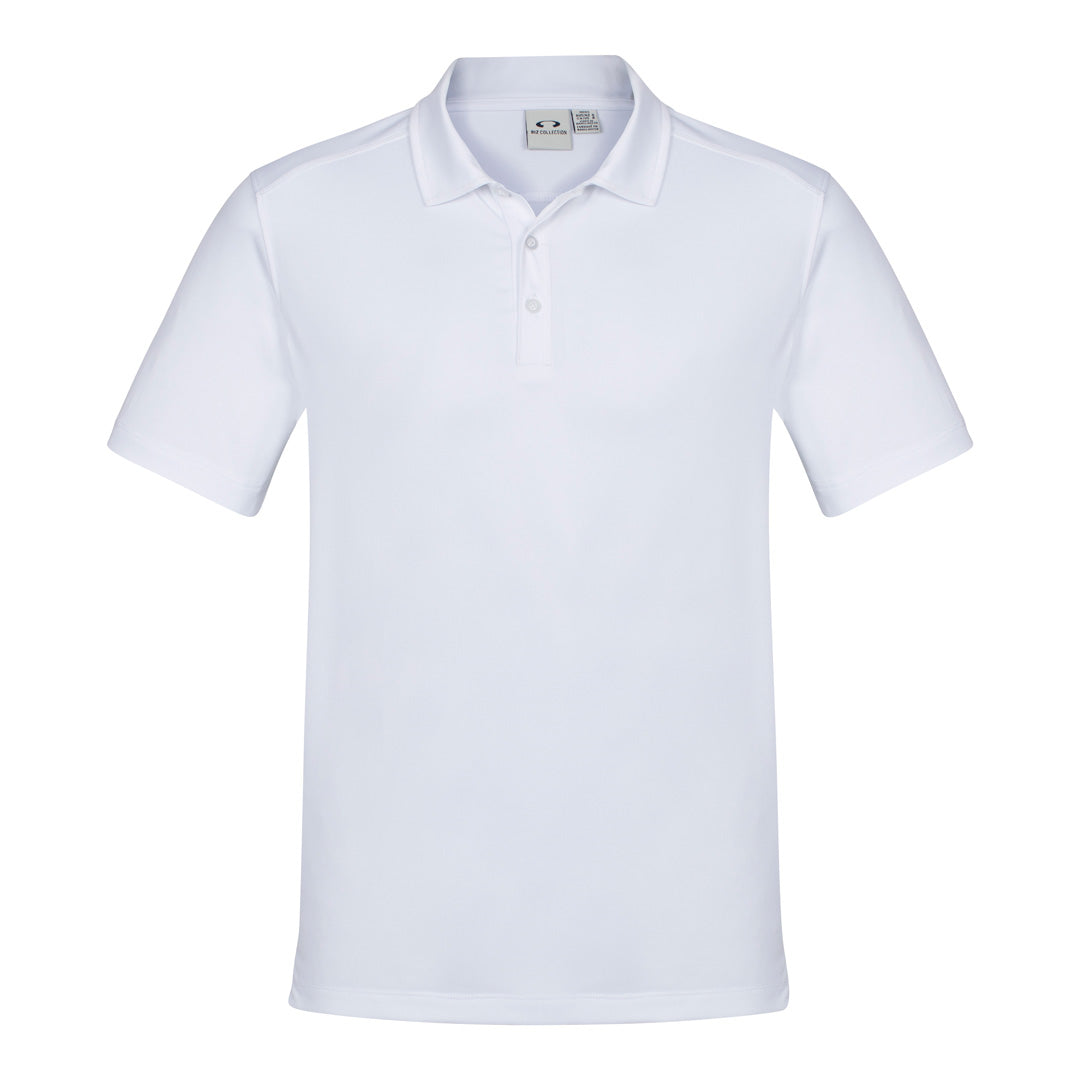 House of Uniforms The Aero Polo | Mens | Short Sleeve Biz Collection White Marle