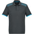 House of Uniforms The Galaxy Polo | Mens | Short Sleeve Biz Collection Grey/Cyan