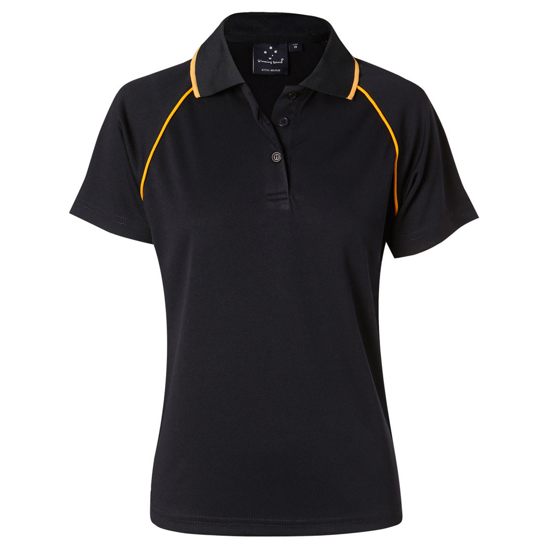 House of Uniforms The Champion Polo | Ladies | Short Sleeve Winning Spirit Navy/Gold