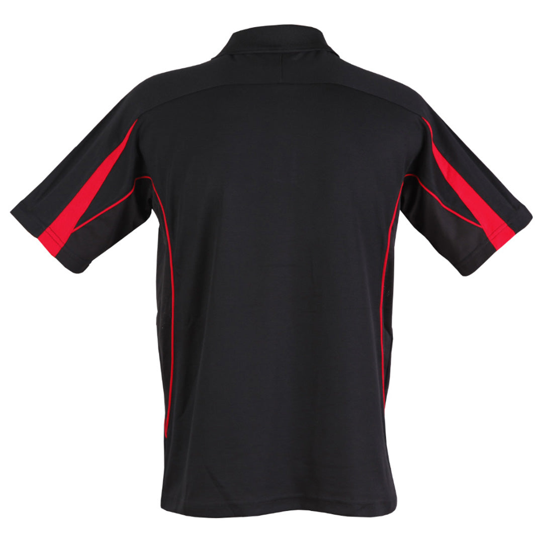 The Legend Polo | Mens | Short Sleeve | Black/Red