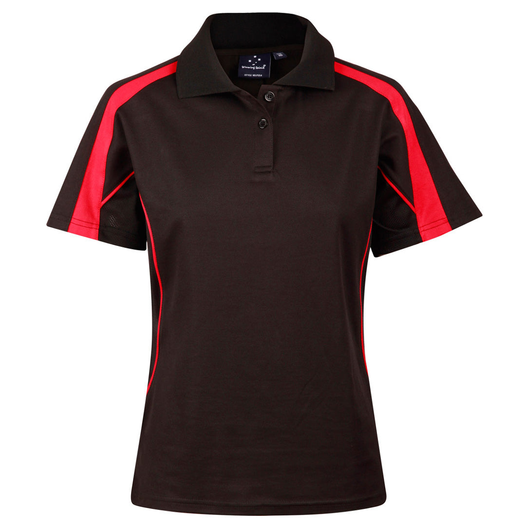 The Legend Polo | Ladies | Short Sleeve | Black/Red