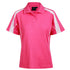 House of Uniforms The Legend Polo | Ladies | Short Sleeve | Plus Winning Spirit Hot Pink/White