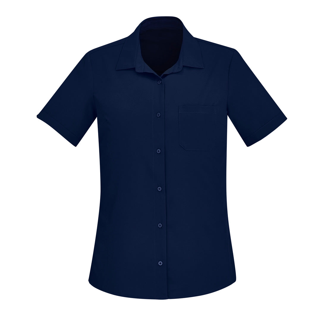House of Uniforms The Florence Shirt | Ladies | Short Sleeve Biz Care Navy