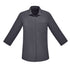 House of Uniforms The Florence Shirt | Ladies | 3/4 Sleeve Biz Care Charcoal