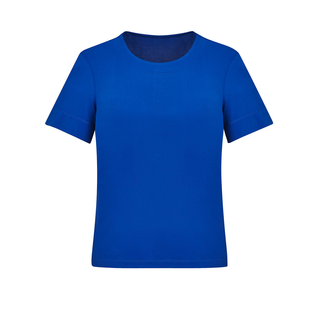 House of Uniforms The Marley Jersey Top | Ladies | Short Sleeve Biz Care Electric Blue