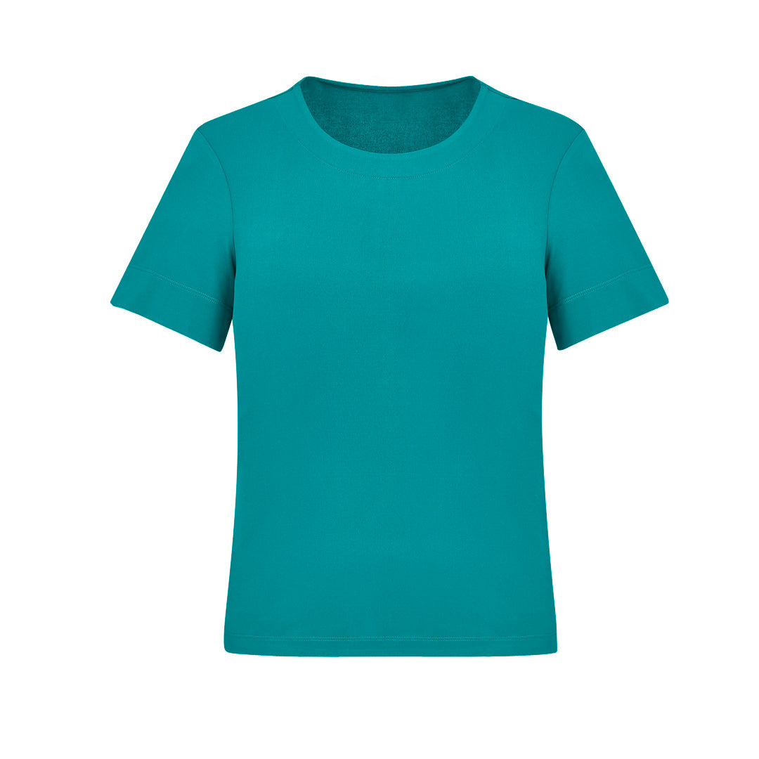 House of Uniforms The Marley Jersey Top | Ladies | Short Sleeve Biz Care Teal