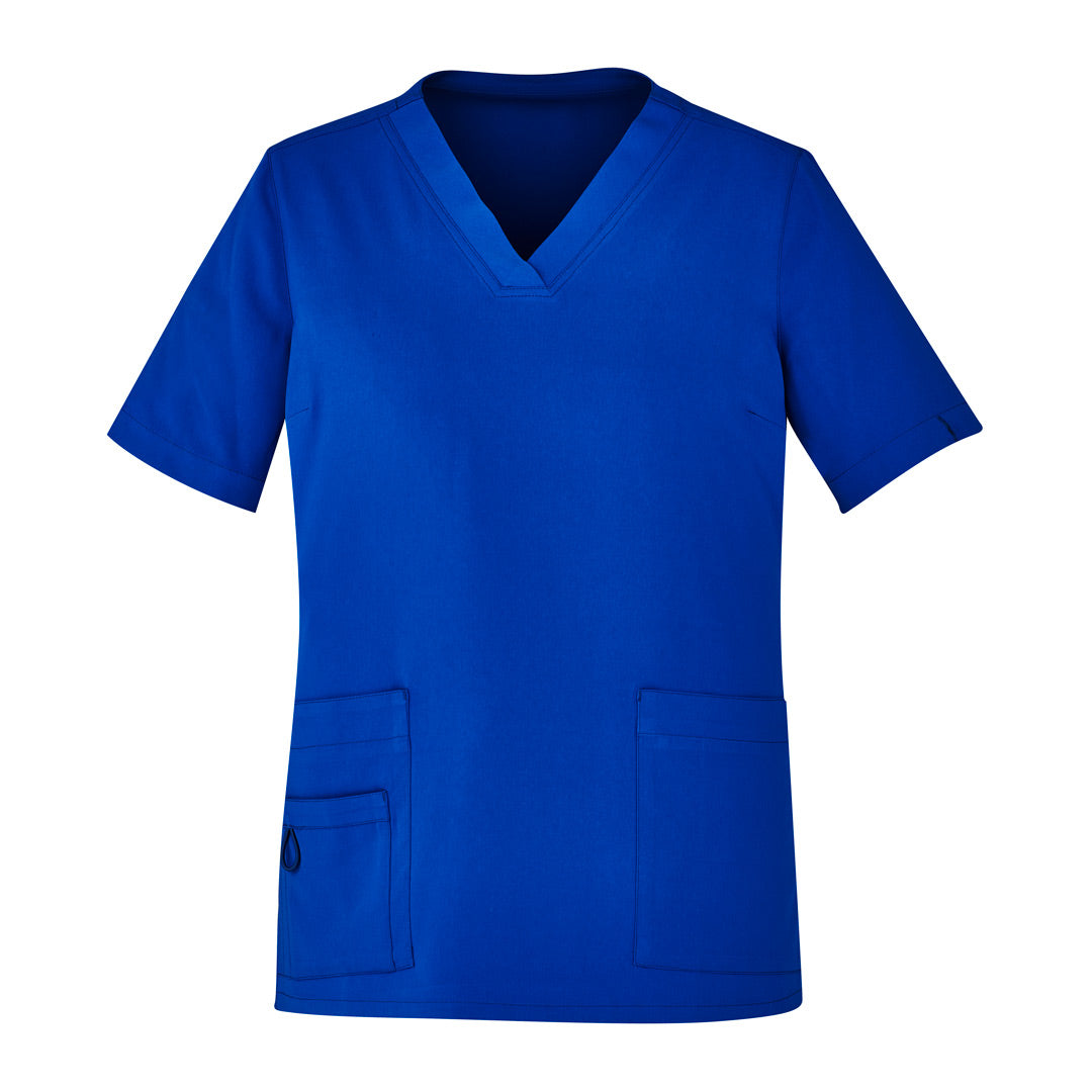 House of Uniforms The Avery V Neck Scrub Top | Ladies Biz Care Electric Blue