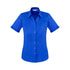 House of Uniforms The Monaco Shirt | Ladies | Short Sleeve Biz Collection Electric Blue