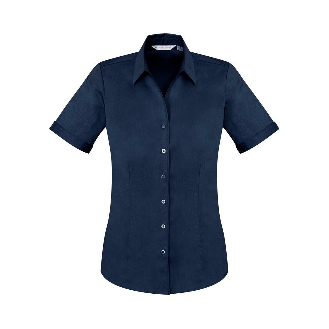 House of Uniforms The Monaco Shirt | Ladies | Short Sleeve Biz Collection Ink