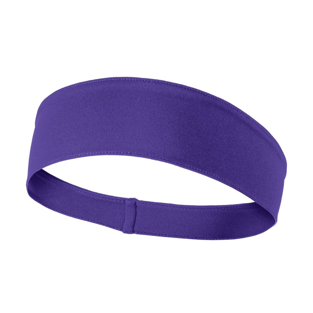 House of Uniforms The Competitor Headband | Adults Sport-Tek Purple
