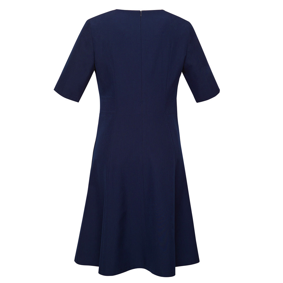 House of Uniforms The Siena Midi Dress | Short Sleeve Biz Corporates 