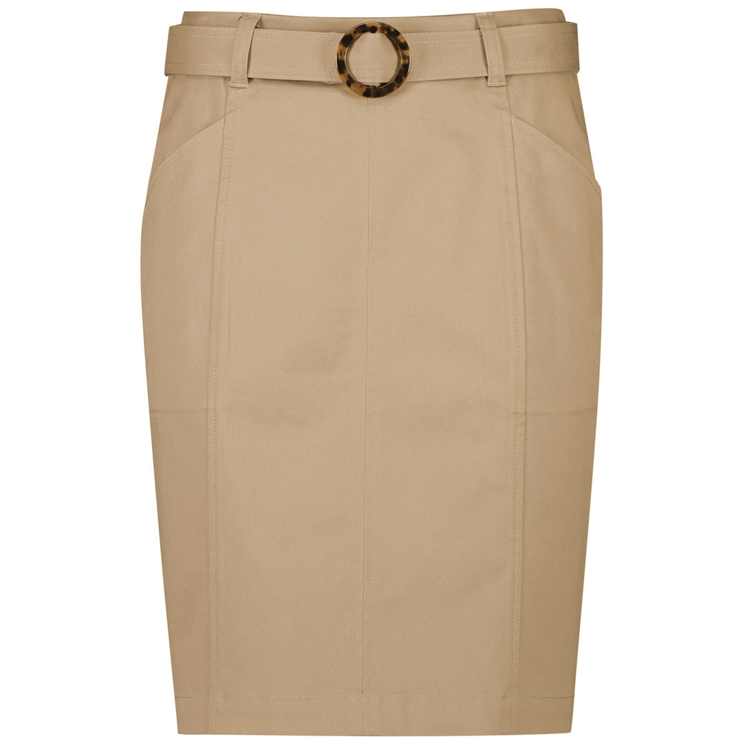 House of Uniforms The Traveller Chino Skirt | Ladies Biz Corporates Desert