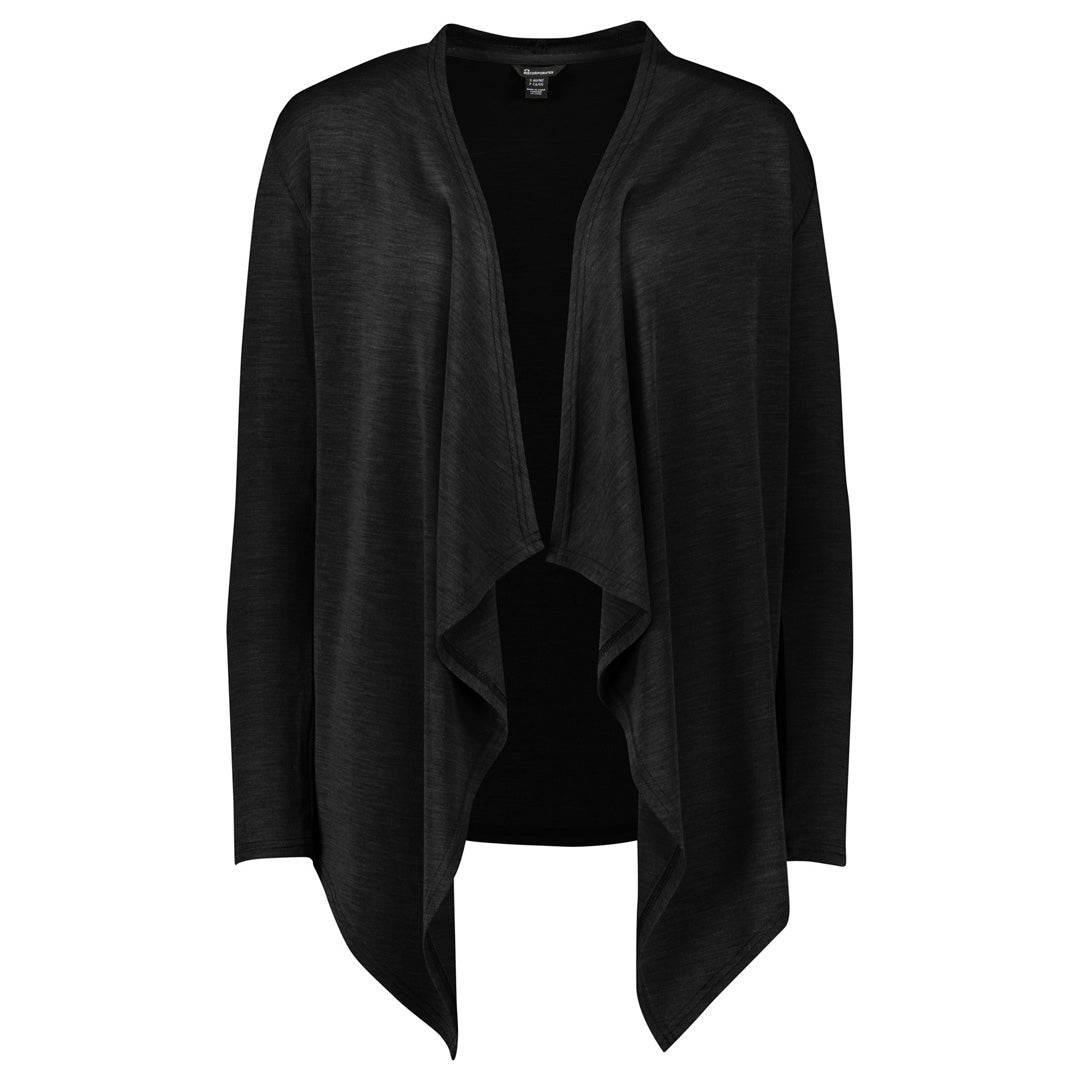 House of Uniforms The Sofia Waterfall Cardigan | Ladies Biz Corporates Black