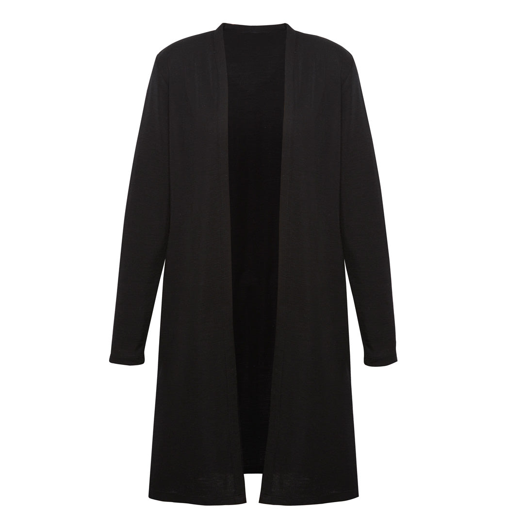 House of Uniforms The Chelsea Cardigan | Ladies | Longline Biz Corporates Black