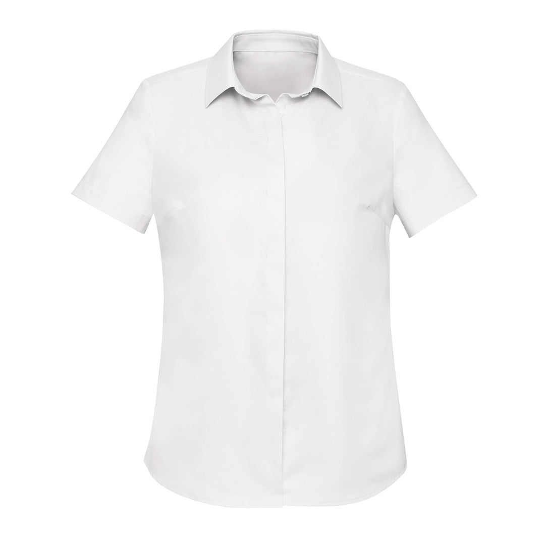 House of Uniforms The Charlie Shirt | Ladies | Short Sleeve Biz Corporates White