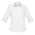 House of Uniforms The Charlie Shirt | Ladies | 3/4 Sleeve Biz Corporates White