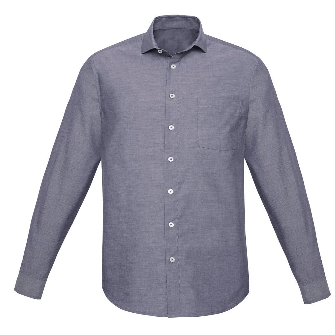 House of Uniforms The Charlie Shirt | Classic Fit | Mens | Long Sleeve Biz Corporates Navy