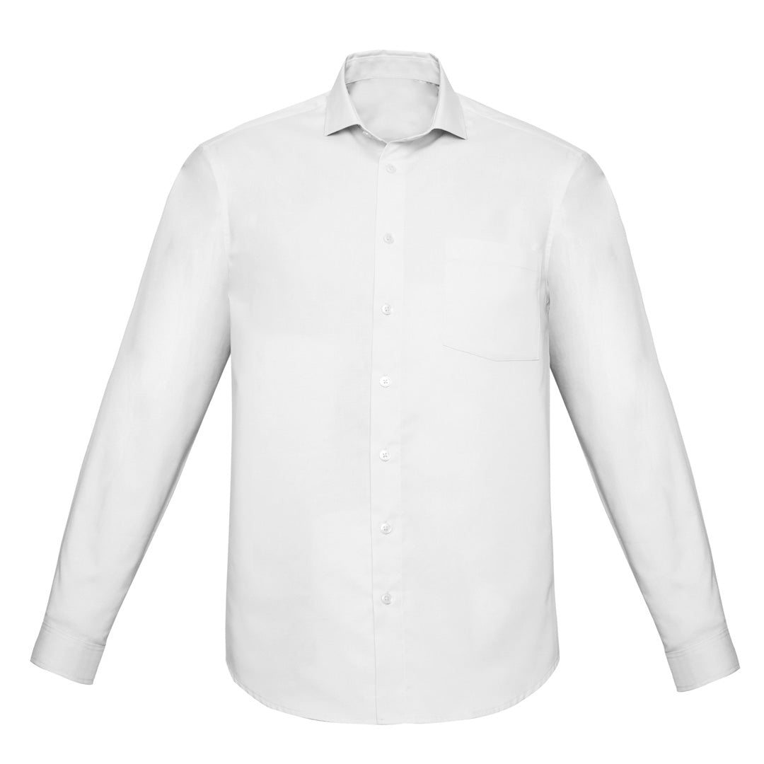 House of Uniforms The Charlie Shirt | Classic Fit | Mens | Long Sleeve Biz Corporates White