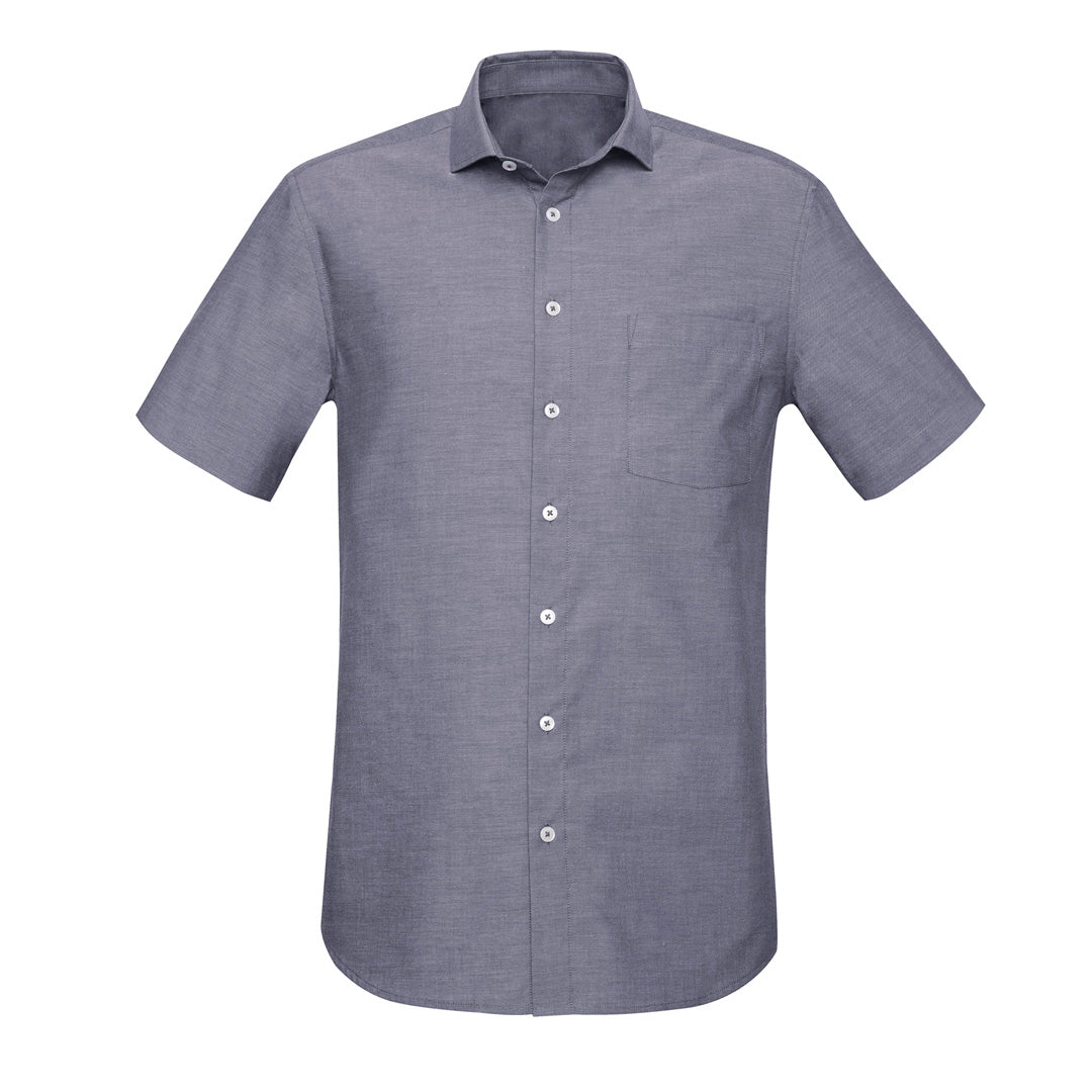 House of Uniforms The Charlie Shirt | Classic Fit | Mens | Short Sleeve Biz Corporates Navy