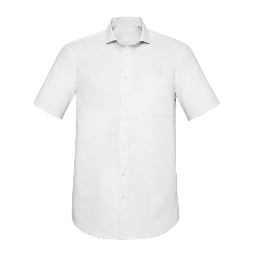 House of Uniforms The Charlie Shirt | Classic Fit | Mens | Short Sleeve Biz Corporates White