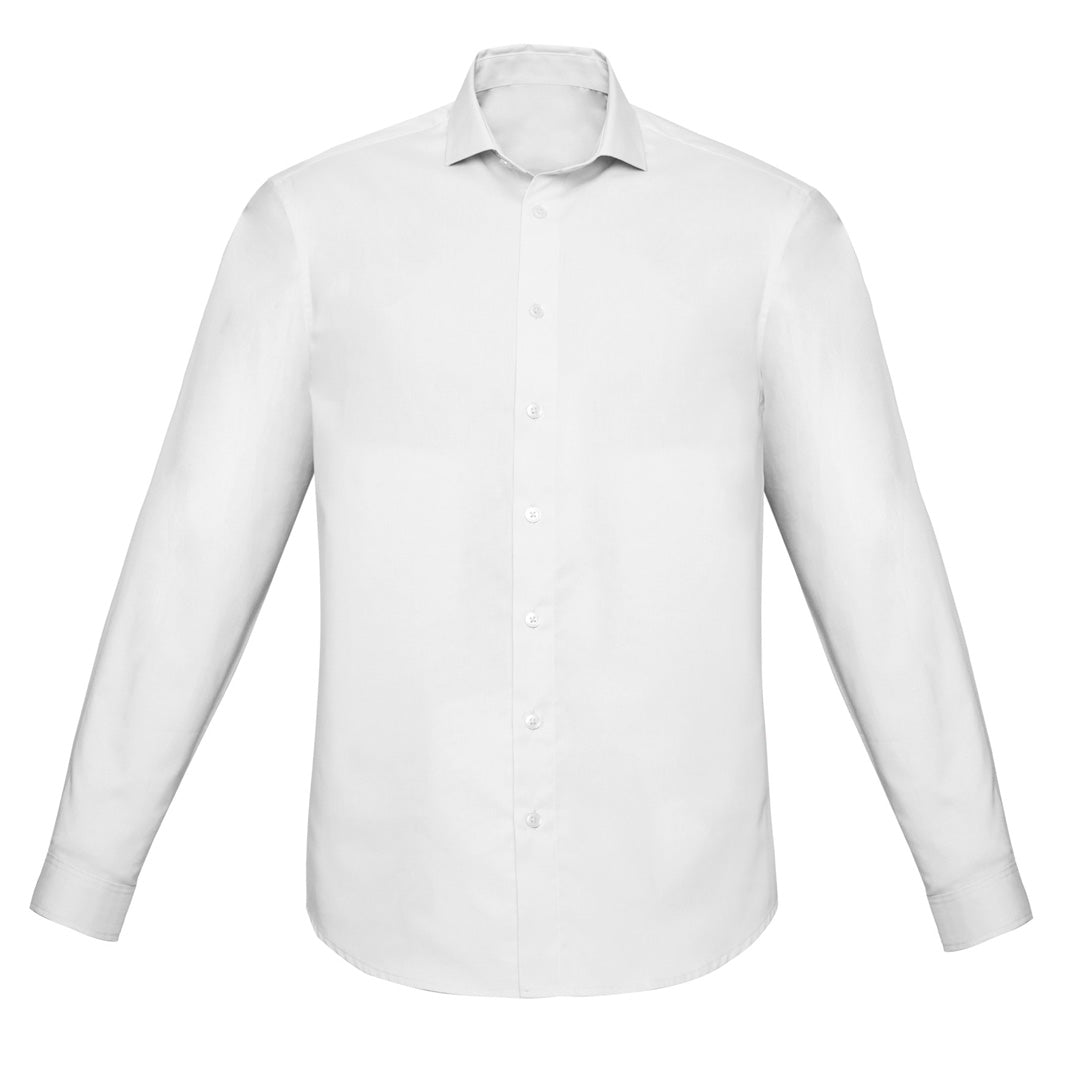 House of Uniforms The Charlie Shirt | Slim Fit | Mens | Long Sleeve Biz Corporates White