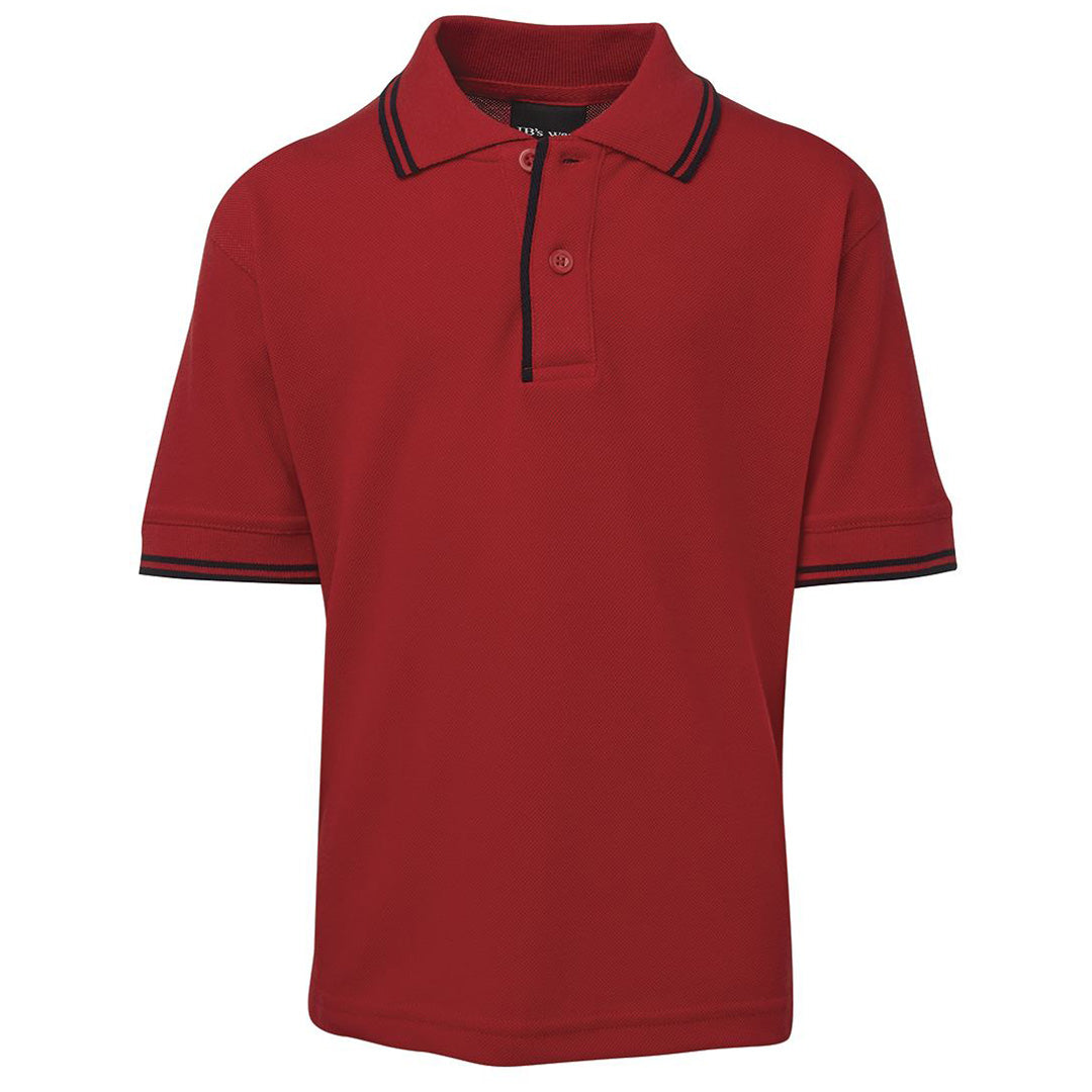 House of Uniforms The Contrast Polo | Kids Jbs Wear Red/Navy