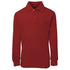 House of Uniforms The Pique Polo | Kids | Long Sleeve Jbs Wear Red